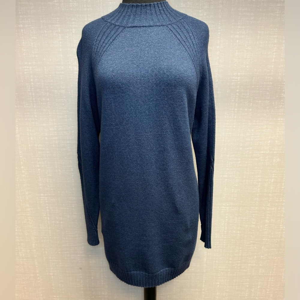 Charlie B Mock Neck Tunic Sweater